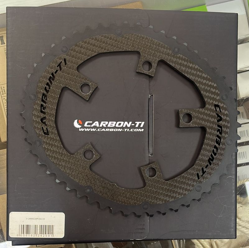 Brugt Carbon-Ti PLATO OVALADO 5 x 110BCD 50 DIENTES 2X Drivetrain & Pedals