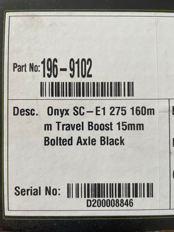 Used Dvo ONYX SC E1 - 27,5 2023 bike — image 5 of 5