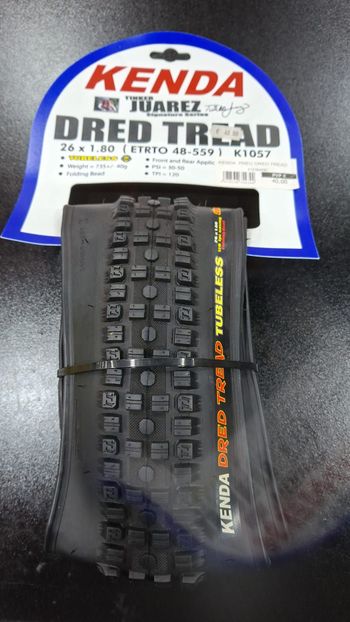 Kenda, Dred Tread 26x1.80 TLR Preto