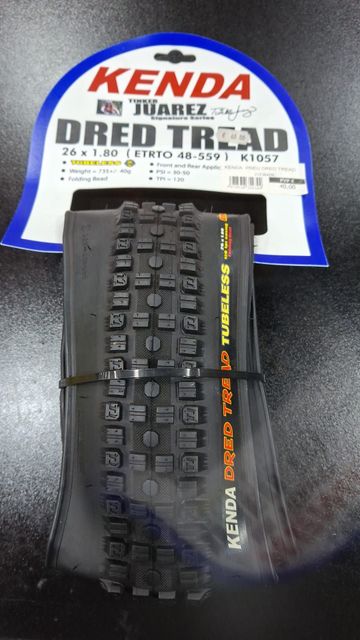 Tweedehands Kenda Dred Tread 26x1.80 TLR Preto 2026 bike — afbeelding 1 van 6