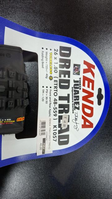 Tweedehands Kenda Dred Tread 26x1.80 TLR Preto 2026 bike — afbeelding 2 van 6