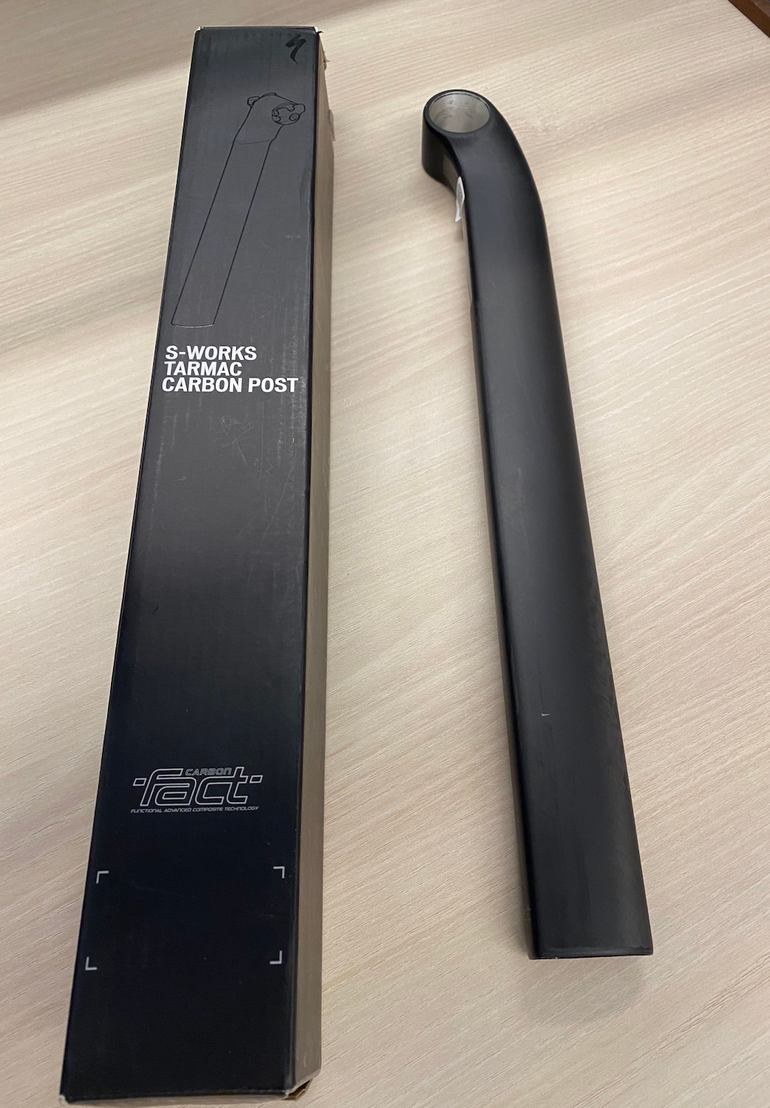 Used S-Works Tarmac Carbon Seatpost 20mm setback 380mm 2023 bike — image 1 of 2