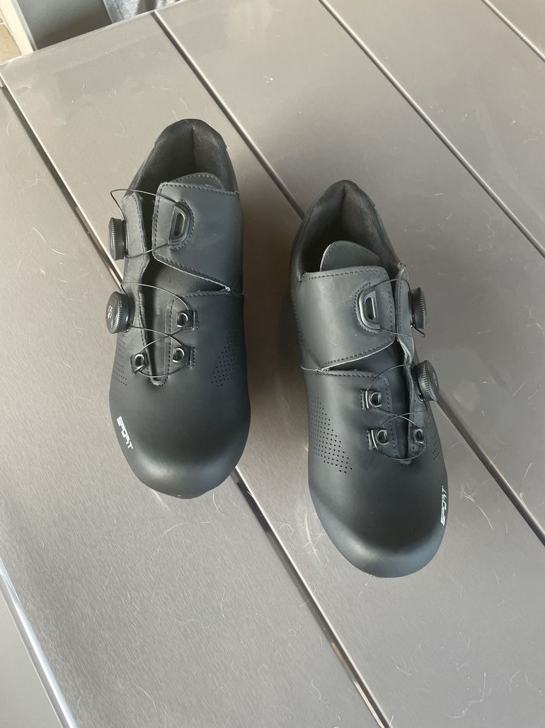 Used TFNYCT Shoes with Shimano SPD-SL Cleats bike — image 4 of 5