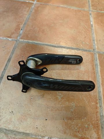 2018 S-Works Power Cranks Dual-Sided 172.5mm 52/36 Drivetrain & Pedals usato