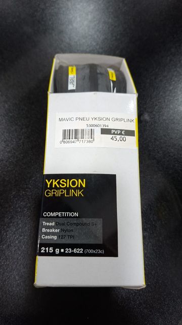 Used Mavic Pneu de estrada YKSION GRIPLINK 700x23c preto 2026 Tyres & Tubes