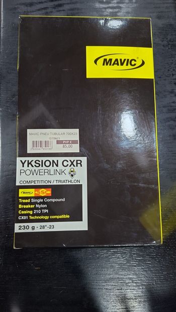 Mavic, Pneu Tubular YKSION CXR POWERLINK 700x23c