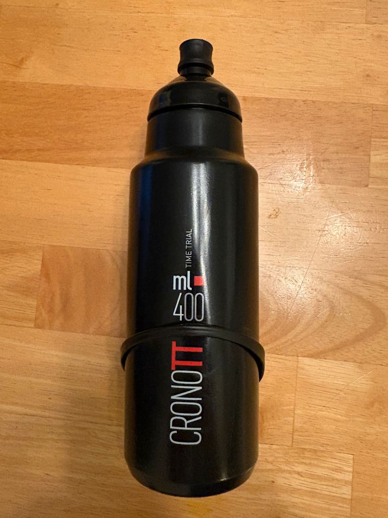 Used Elite Elite Kit Crono TT Cage & Bottle 400ml - black 2025 bike — image 2 of 2