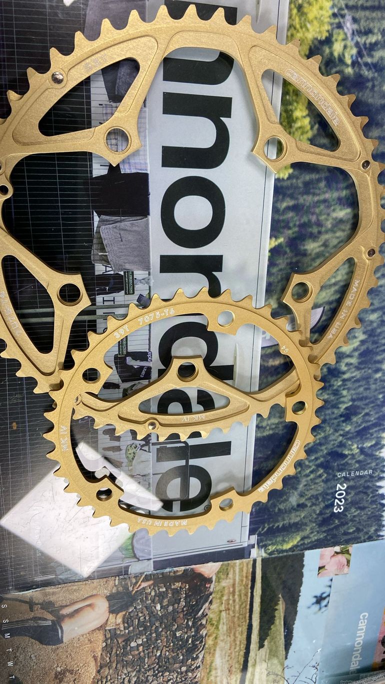 Used Cannondale Corone Hollowgram 53/39 Handmade USA ORO bike — image 2 of 2