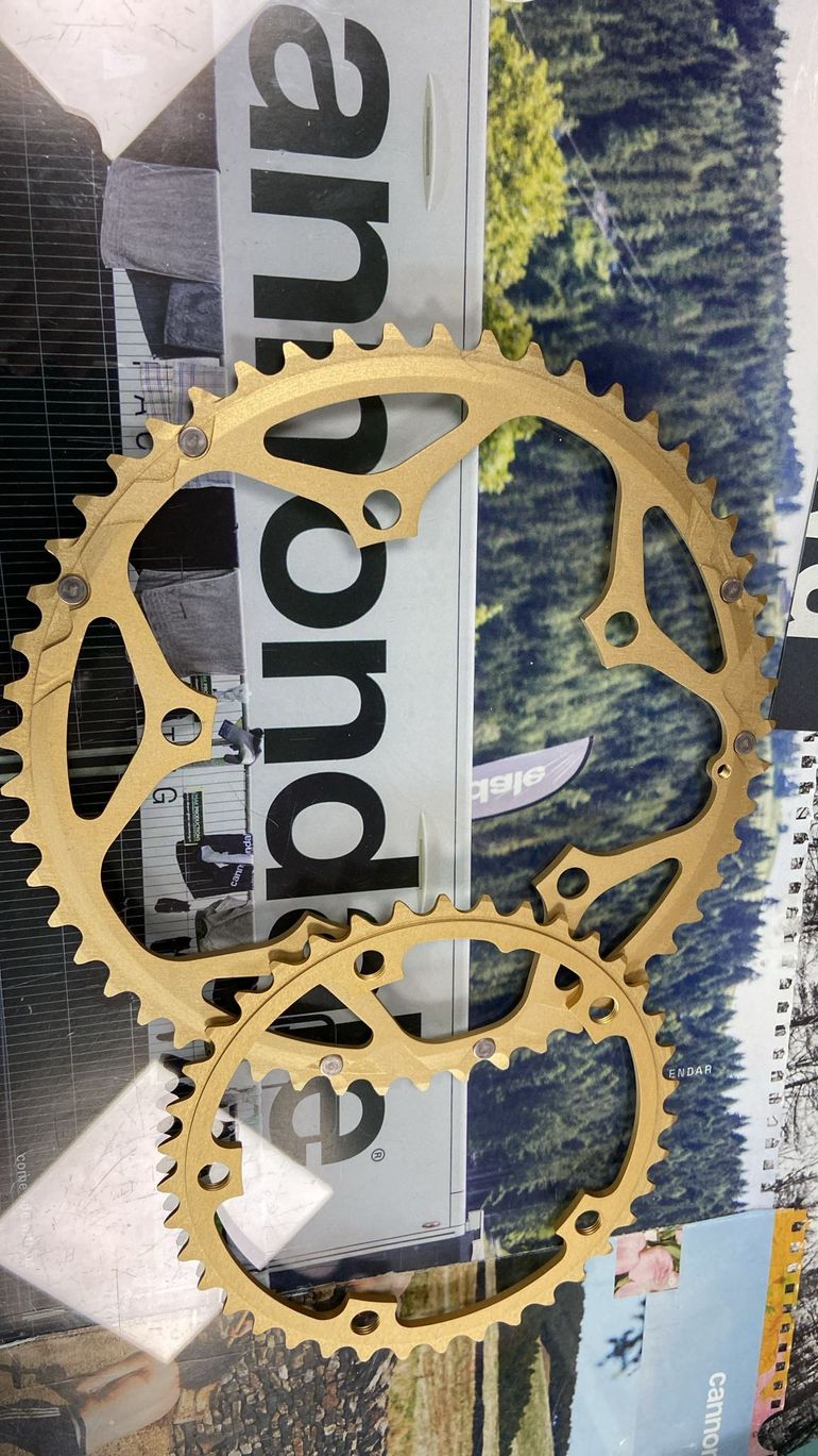 Used Cannondale Corone Hollowgram 53/39 Handmade USA ORO bike — image 1 of 2