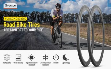 Tweedehands YunSCM Pack 2 Neumáticos Carretera 700x28C 2026 bike — afbeelding 4 van 8