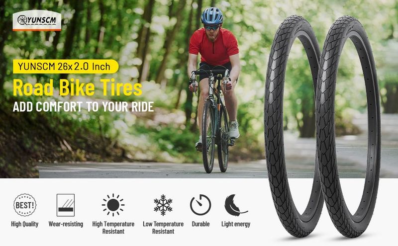 Used YunSCM Neumáticos Antipinchazos 26x2.0 Par 2026 Tyres & Tubes