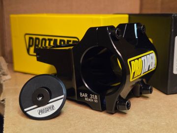 Used Hayes ProTaper stem 31.8 Yellow 50mm bike — image 2 of 2