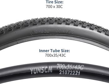 Used YunSCM Neumáticos 700x38C + cámaras + tiras + desmontables 2026 bike — image 5 of 8