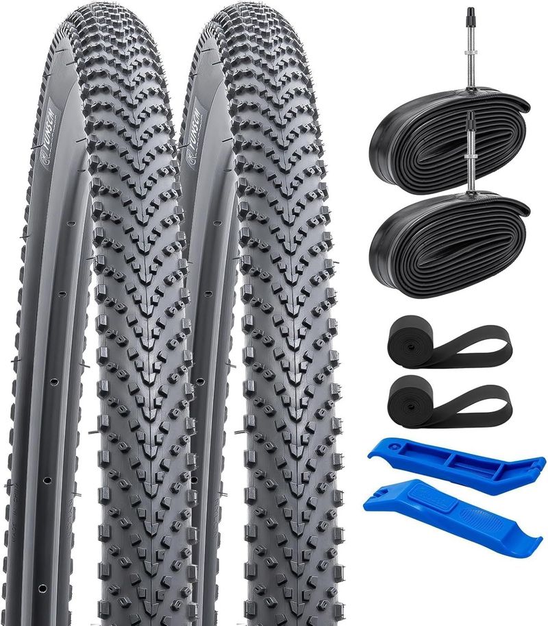 YunSCM Neumáticos 700x38C + cámaras + tiras + desmontables 2026 Tyres & Tubes de segunda mano