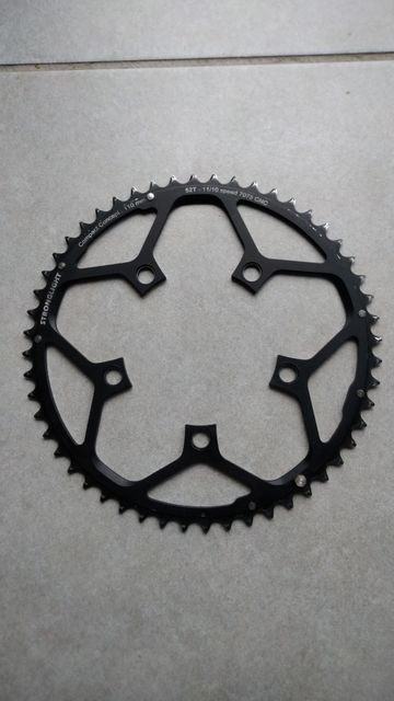 Used Stronglight CT2 52T Chainring Drivetrain & Pedals