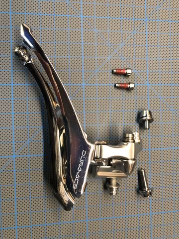 Gebrauchtes Shimano Dura-Ace FD-7410 Front Derailleur 1996 Drivetrain & Pedals
