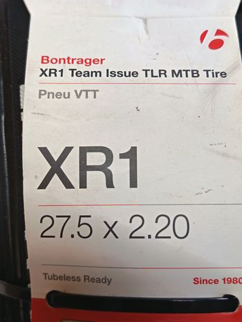 Used Bontrager XR1 TLR bike