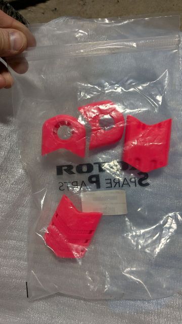 Brugt Rotor Manchons de protection pédalier pink Drivetrain & Pedals