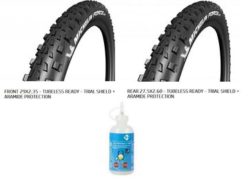 Used Michelin Force AM TLR Mtb Tires pack 2 pcs Tyres & Tubes