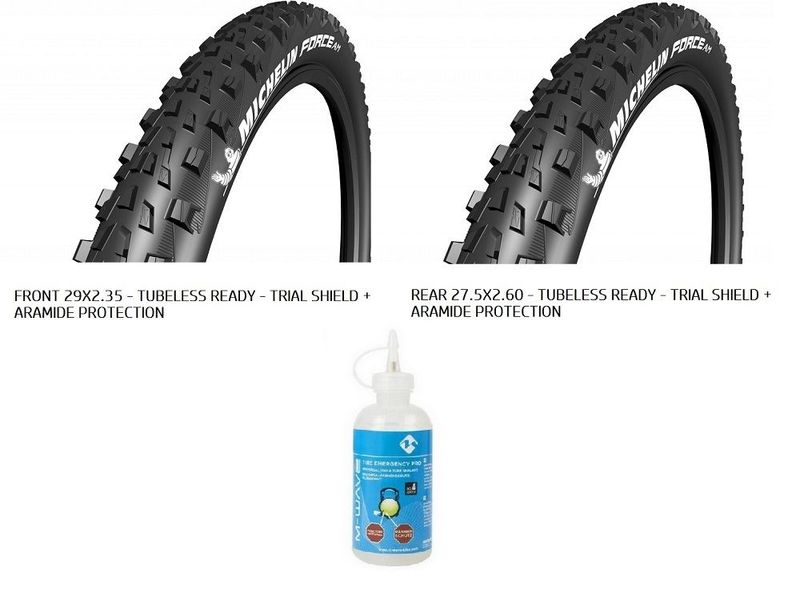 Used Michelin Force AM TLR Mtb Tires pack 2 pcs Tyres & Tubes