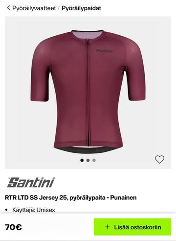 Käytetty Santini Cycling Jersey RTR LTD - L bike — kuva 6 / 6