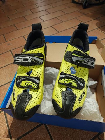 Brugt Sidi T4 AIR CARBON SCARPE TRIATHLON Cycling Shoes