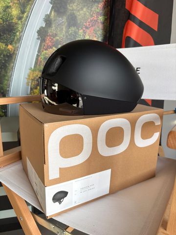 Used POC Procen Air Road Cycling Helmet Uranium Black Matt Cycling Accessories