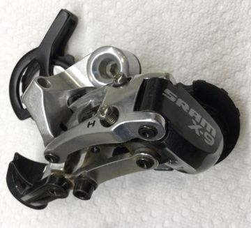 Used Sram X9 Rear Derailleur 9-speed Drivetrain & Pedals
