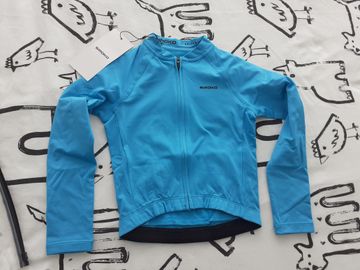 Brugt Siroko K-Core Whip Blue Kids' Thermal Cycling Jersey Cycling Clothing