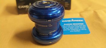 Used Cane Creek Very rare NOS CANE CREEK 110 34/28.6 EC34/30 Complete Headset Made in USA Blue bike — image 2 of 4