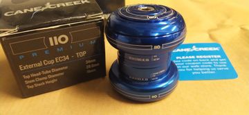 Gebrauchtes Cane Creek Very rare NOS CANE CREEK 110 34/28.6 EC34/30 Complete Headset Made in USA Blue Cockpit