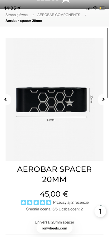 2025, Aerobar Spacer 20mm
