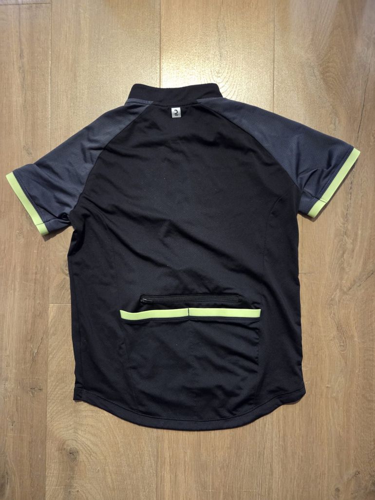 Used BTWIN Maillot manches courtes vélo enfant 500 noir et jaune 2024 bike — image 2 of 2