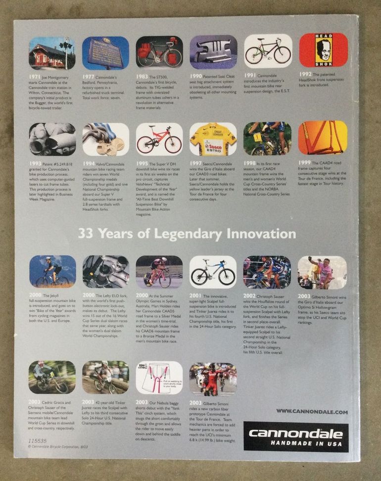 Used 2004 Cannondale Bikes Catalog bike — image 2 of 2