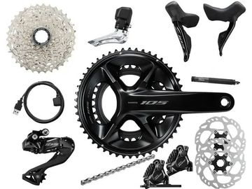 Używany 2026 105 R7150 Schakelgroep Di2 2x12 Groupset