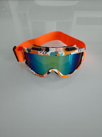 Altro, Maschera sci/snowboard Arancio-Bianco Nuova