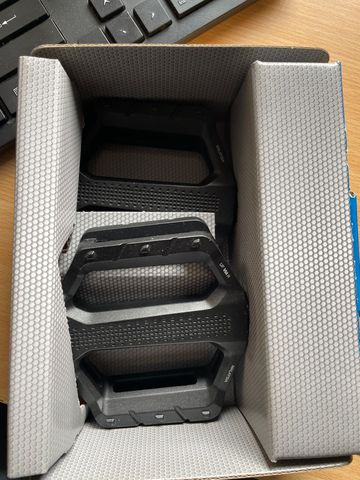 Brugt Shimano Flat Pedals PD-EF202 Black bike — billede 2 af 2