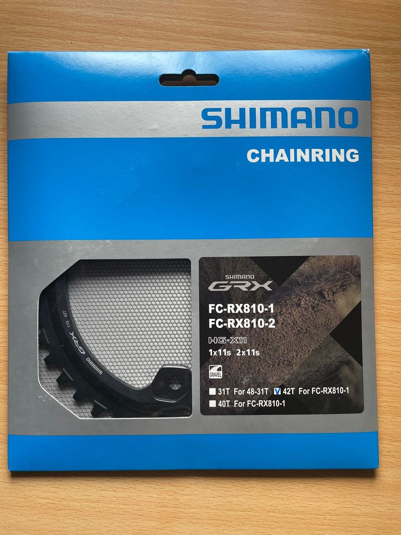 Used Shimano GRX Chainring FC-RX810-1 FC-RX810-2 Drivetrain & Pedals