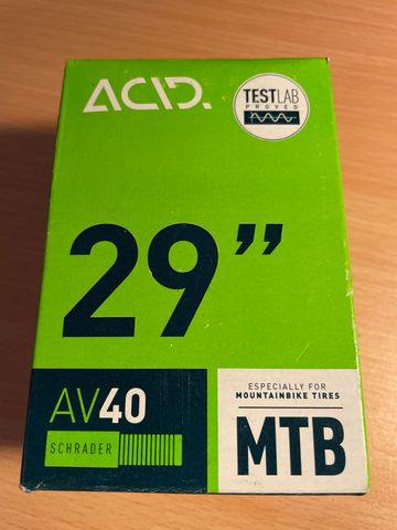 Używany ACID CUBE CUBE INNER TUBE 29” AV40 Schrader MTB Tyres & Tubes