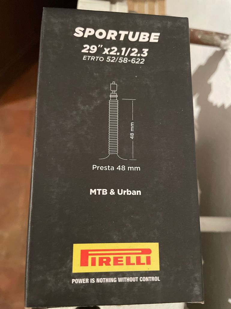 Used Pirelli Sportube 29” x 2.1/2.3 Presta 48mm bike — image 1 of 3