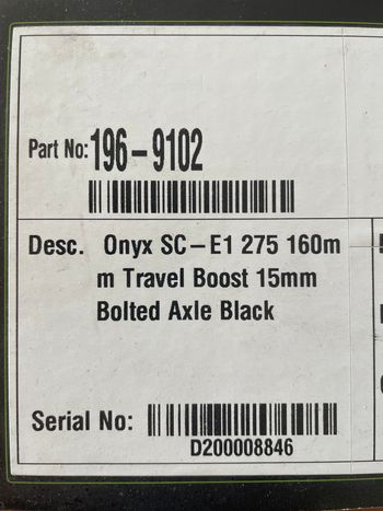 Dvo Onyx E1 275 2024 bike usato — immagine 2 di 5