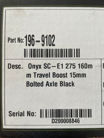 Used Dvo Onyx E1 275 2024 bike — image 2 of 5