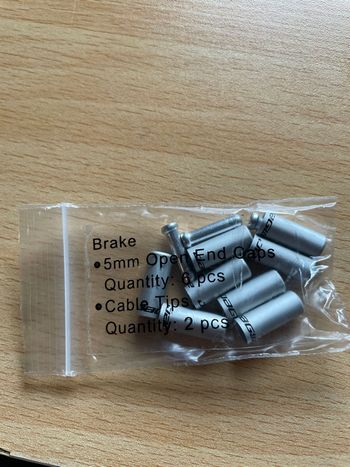 Jagwire, Silver End Cap + Cable Tip 5mm