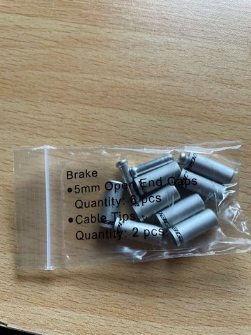 Jagwire Silver End Cap + Cable Tip 5mm bike usato — immagine 1 di 2