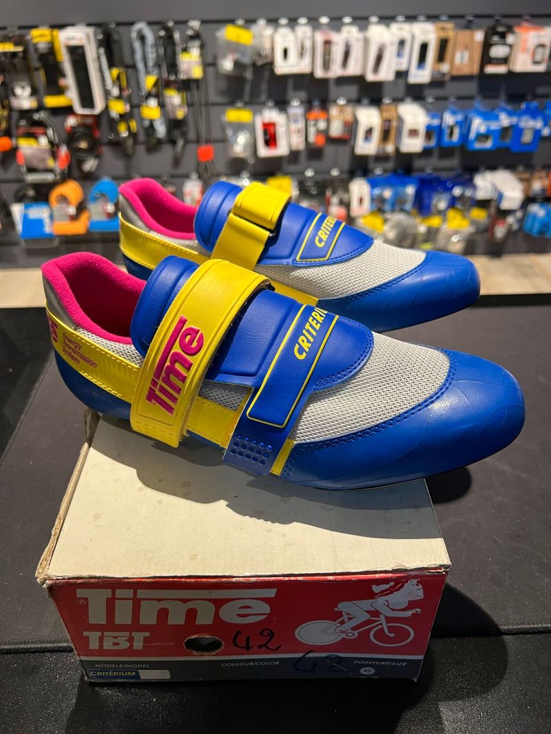 Used Time Criterium Road Cycling Shoes 1992 Cycling Shoes