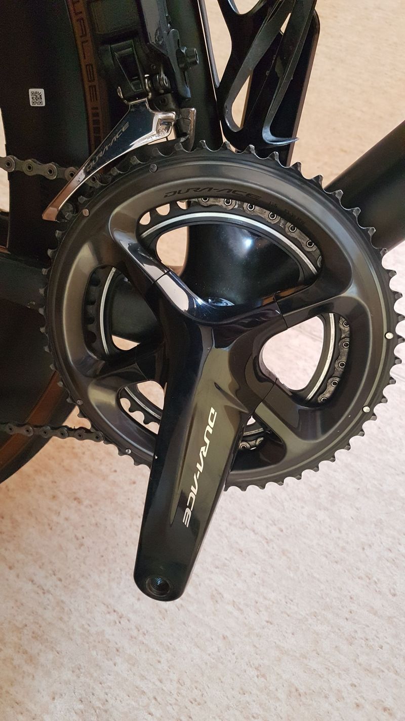 Käytetty Shimano Dura Ace 9100 Crank 2020 Drivetrain & Pedals