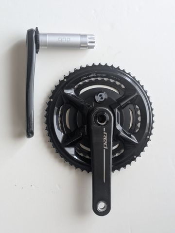 Gebrauchtes Sram QUARQ DFour Shimano Dura-Ace 54-40 Crankset 165mm Drivetrain & Pedals