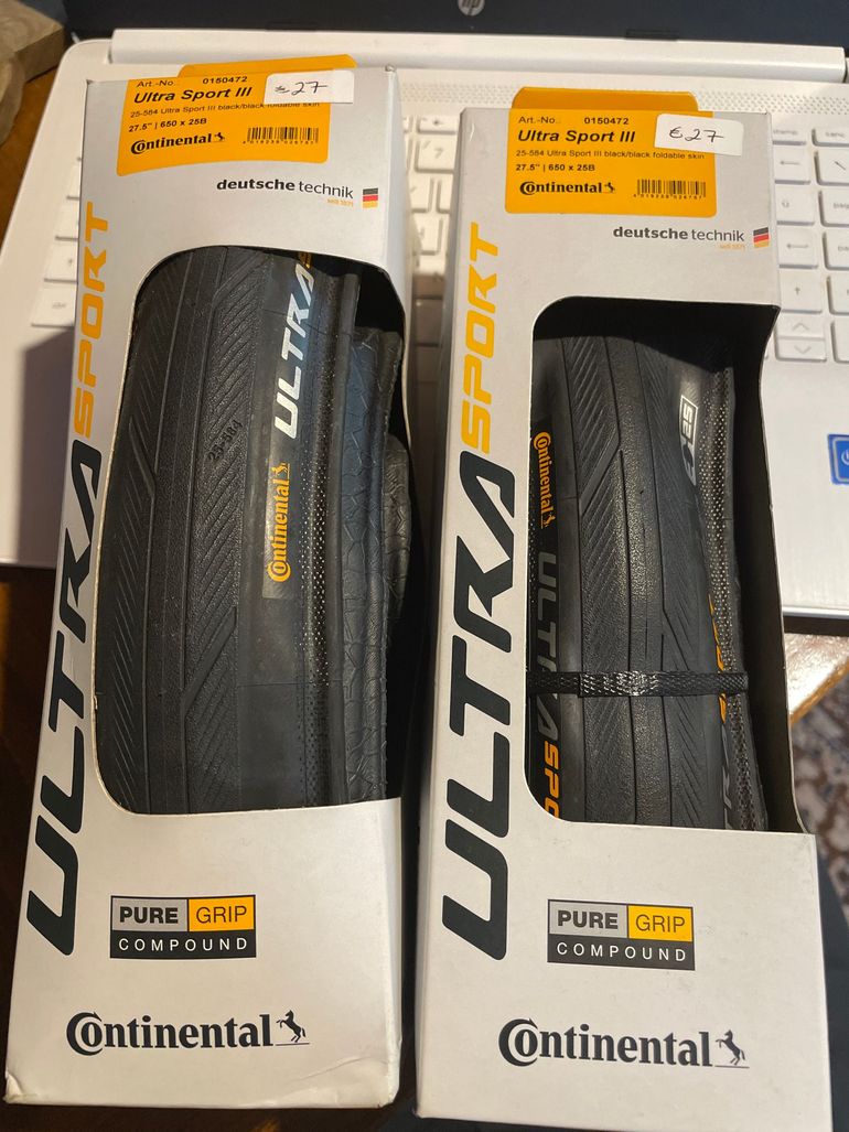 Used Continental Ultra Sport III 25-584, 27.5”, 650x25B bike — image 2 of 2