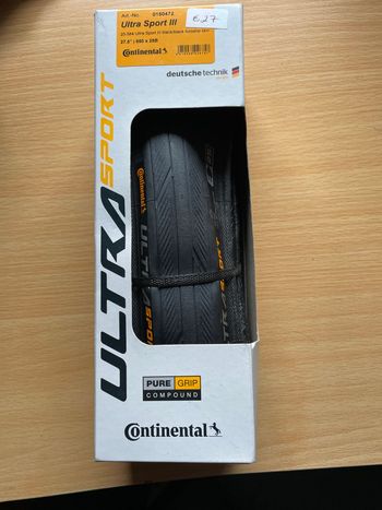 Used Continental Ultra Sport III 25-584, 27.5”, 650x25B bike