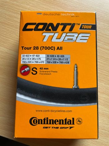Used Continental Conti Tube Tour 28 (700C) Presta 42mm bike